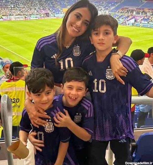 همسر لیونل مسی و فرزندانش | حضور خانواده فوق ستاره آرژانتینی در قطر