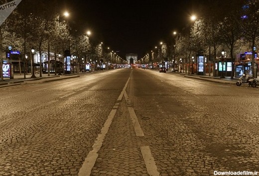 خیابان‌های خلوت پاریس بعد از ساعت ۲۱