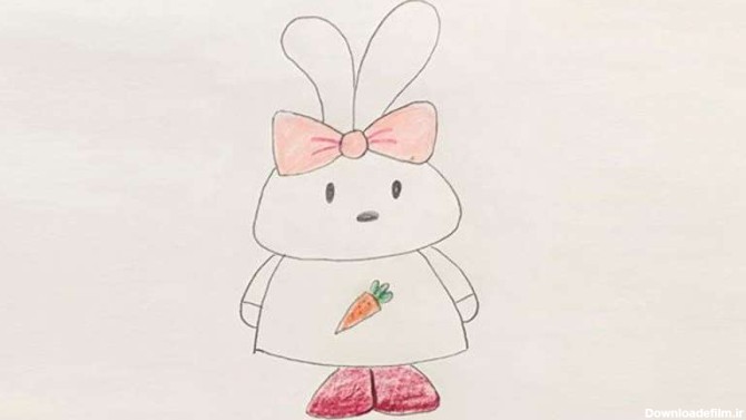 نقاشی خرگوش دو گوش | کافه کودک