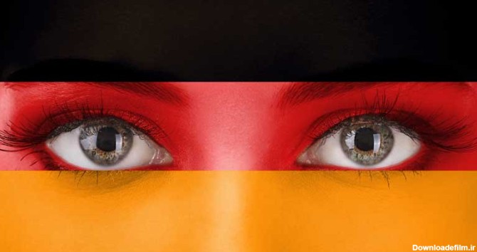 تصویر با کیفیت چشم و پرچم آلمان