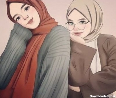 عکس پروفایل دوستانه صمیمی با حجاب