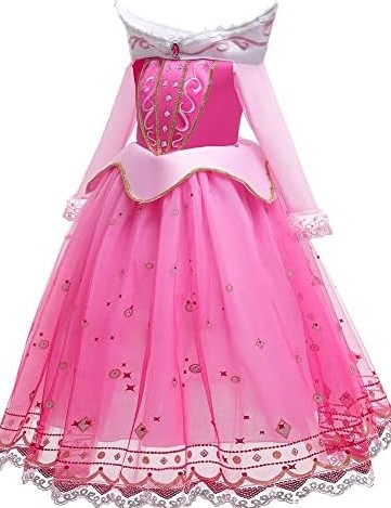 MYRISAM Girls Aurora Princess Dress Sleeping the Beauty Halloween ...