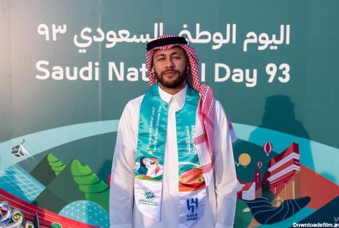 عکس؛ نیمار با لباس عربی برای روز ملی عربستان | فوتبالی