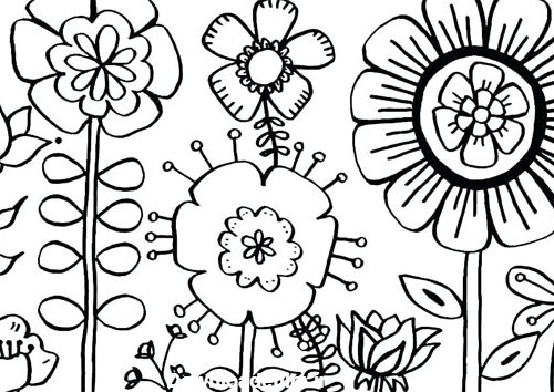 ۲۲ ایده جذاب نقاشی گل برای کودکان برای رنگ‌آمیزی | ستاره