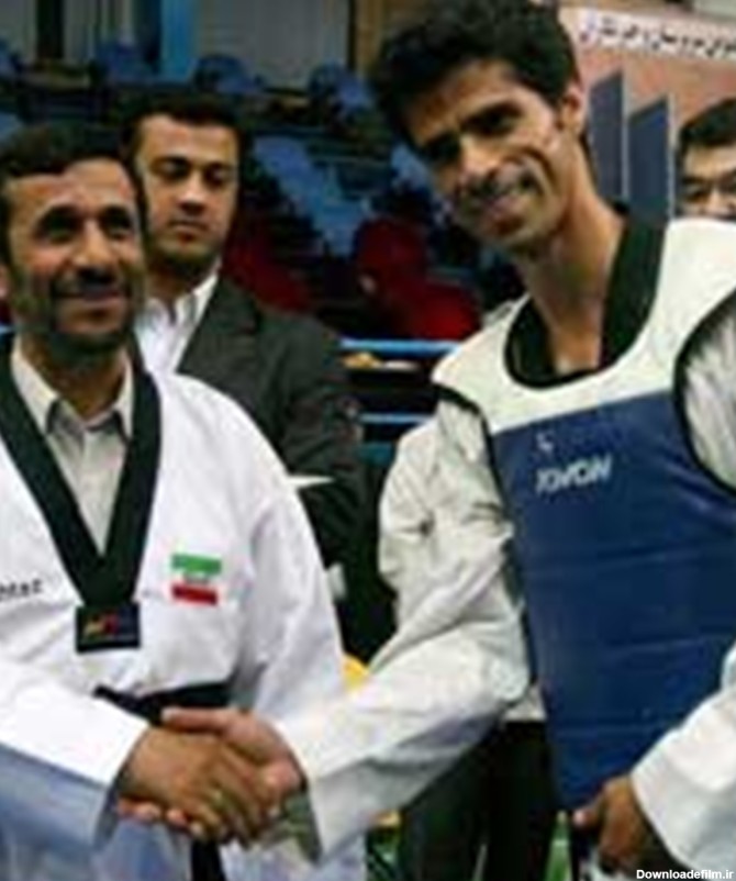 دیدار دکتر احمدی نژاد با تکواندو کاران