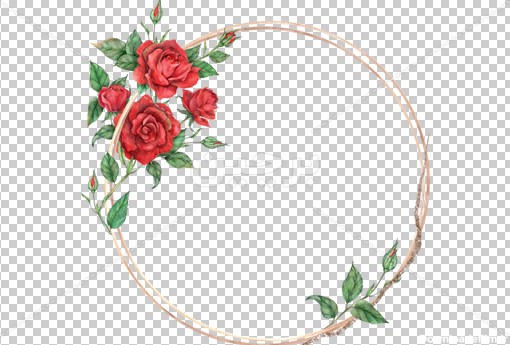 Borchin-ir-a circle frame designed by Roses دانلود فریم گل های رز قرمز۲