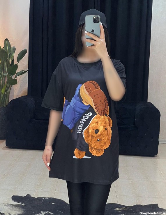 مدل تیشرت خرس تدی دخترانه بلند