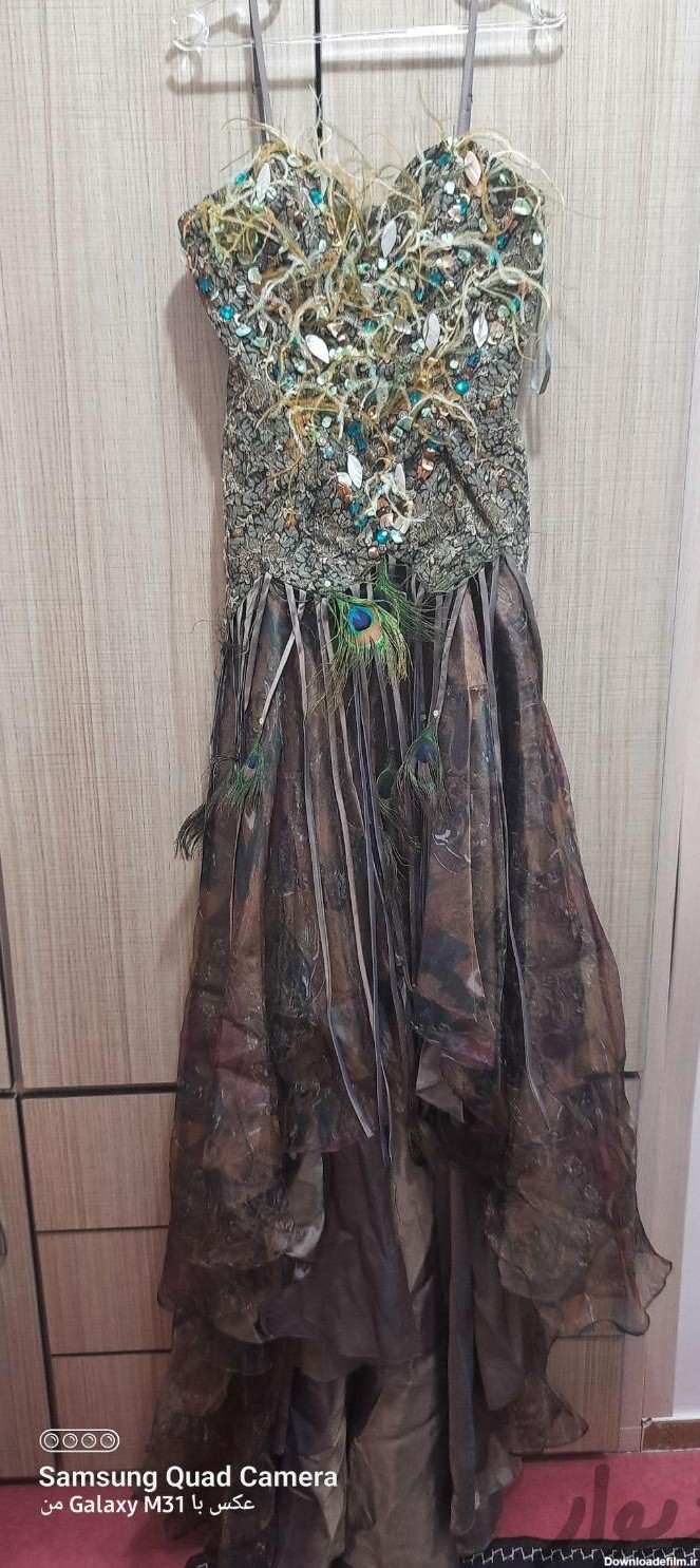 لباس مجلسی طاووسی ترک|لباس|دزفول|دیوار