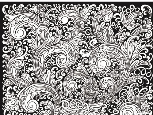 طرح وکتور  تابلوی سیاه و سفید نقاشی شده گل و بوته ای