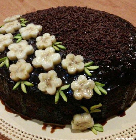 تزیین روی کیک با خامه شکلات و میوه با روش های اسان در خانه - السن