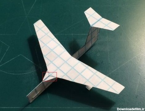 ساخت هواپیمای کاغذی | هواپیمای کاغذی زیبا مدل توربو جت بسازید