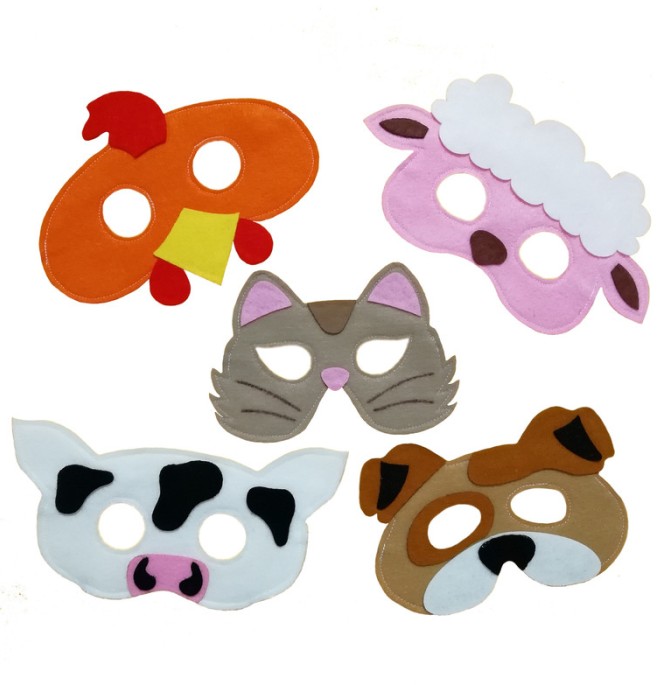 قیمت و خرید ماسک کودک طرح حیوانات کد 1 بسته 5 عددی