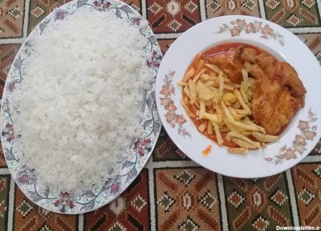 طرز تهیه برنج و خورشت مرغ ساده و خوشمزه توسط ❤Maryam Safari❤ - کوکپد