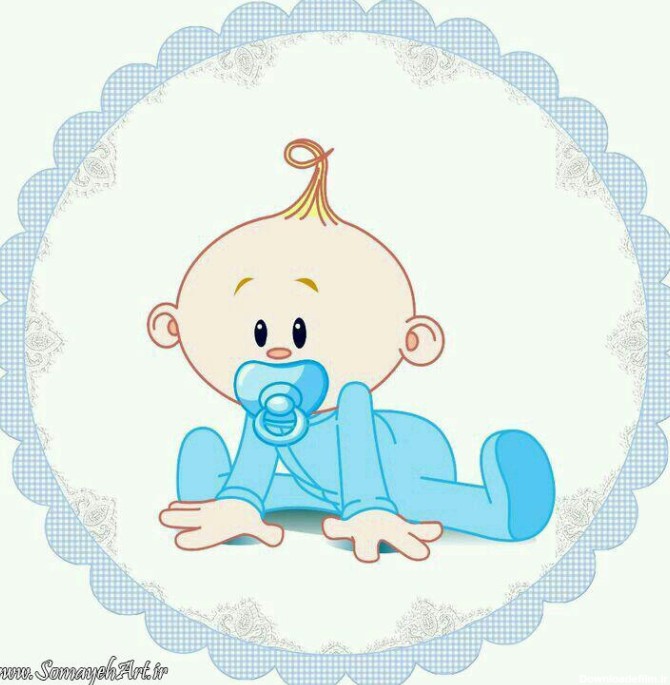طرح خام کودکانه مناسب سیمسمونی و نوزاد - نقاشی سمیه فتحی