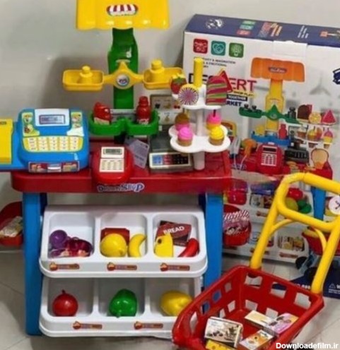فروشگاه اینترنتی اسباب بازی کودک | اسباب بازی سوپر مارکت با چرخ ...