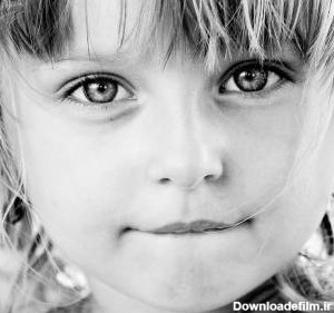 دختر بچه چشم سیاه و سفید - ایران طرح
