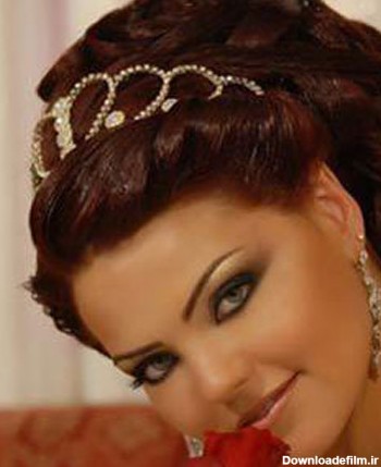 آرایش عروس ایرانی , میکاپ عروس,مدل موی عروس ,شینیون عروس