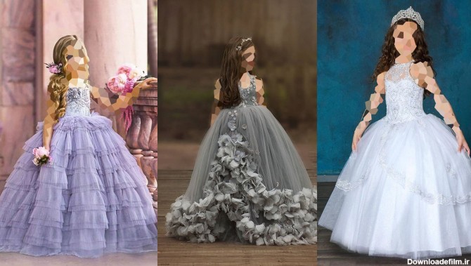 ۷۰ مدل لباس عروس بچه گانه پف دار ۲۰۲۳ ؛ مدل های بلند و کوتاه جدید ...
