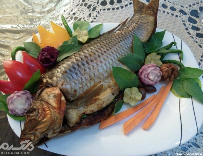 عکس هایی جدید از تزیین ماهی سرخ شده با ایده های جالب