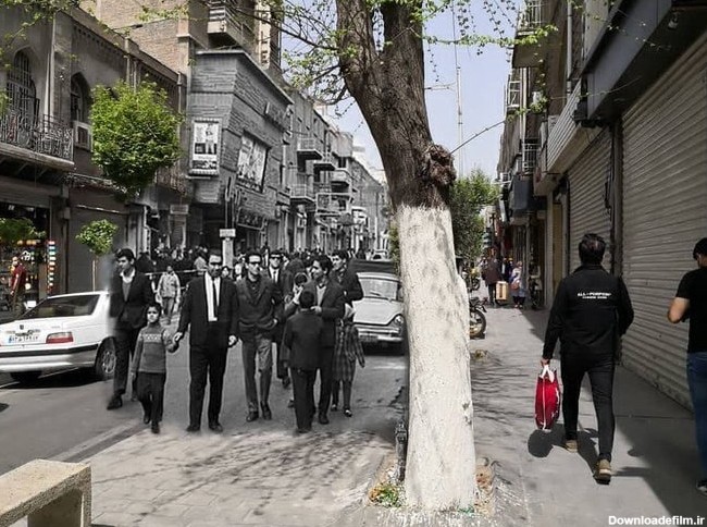 بالاترین: یک عکس زیبا از ترکیب قدیم و جدید یک خیابان تو تهران!