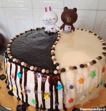 کیک تولد برای دوقلوهای دختر و پسر👫😍