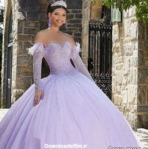 لباس عروس یاسی شیک و لاکچری در مدل های جذاب