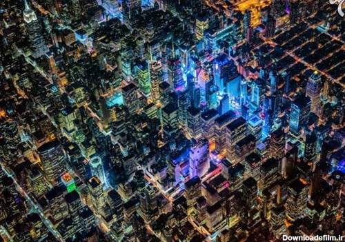 10 عکس هوایی زیبا از شب شهرهای بزرگ
