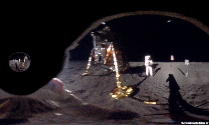 تصویر روز ناسا: آپولو 11 و سلفی 54 ساله آرمسترانگ روی ماه