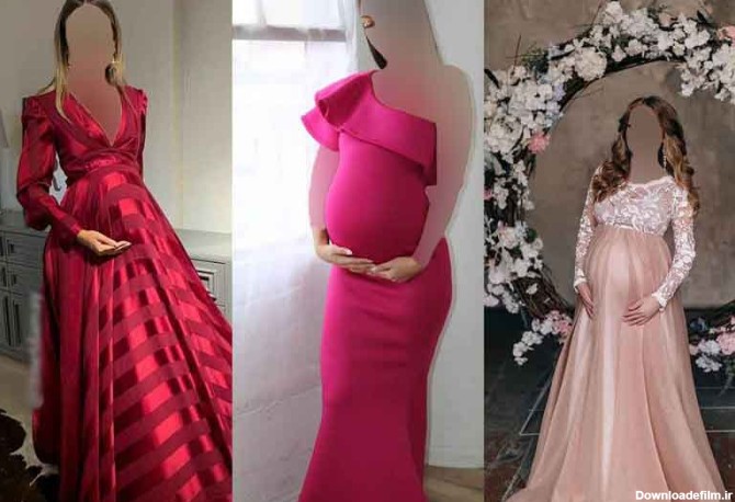 مدل لباس حاملگی شیک 2024؛با طراحی های ملوس و دلبر (مجلسی اسپرت) برای عکاسی