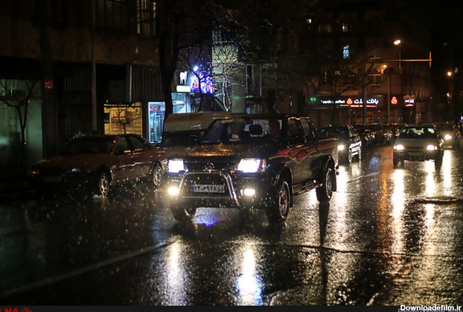 شب بارانی تهران (عکس)