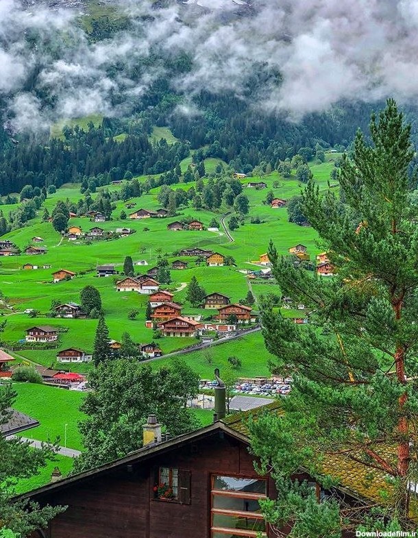 نمایی زیبا از طبیعت سوئیس