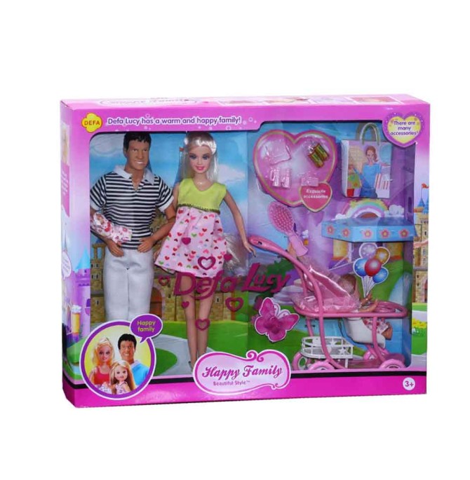خرید باربی دفا لوسی خانواده خوشحال Defa Lucy Doll happy family