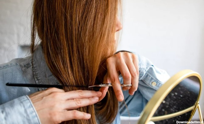 فرارو | آموزش کوتاه کردن مو در خانه با کمک کش سر