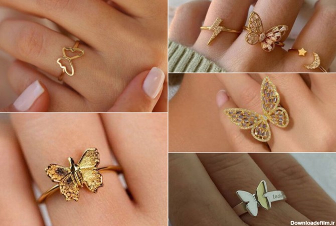 با این ۴۵ مدل انگشتر طلا پروانه ای جدید ۱۴۰۲ زیبایی و جذابیت ...