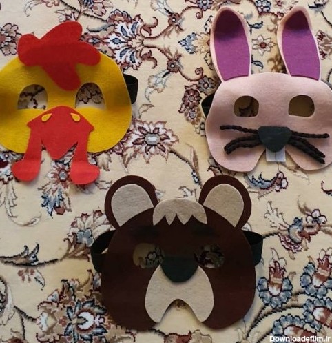 خرید و قیمت ماسک صورت طرح حیوانات از غرفه نمدون | باسلام