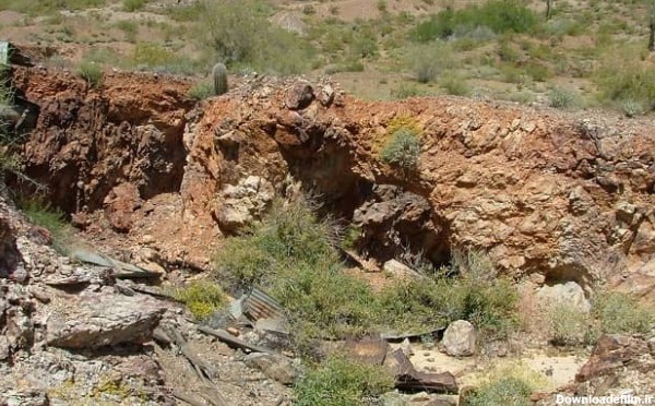 معدن طلای متروکه در آریزونا آمریکا