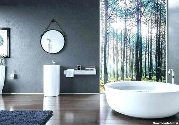 طراحی دکوراسیون حمام با 36 مدل وان مدرن و خاص + تصاویر - طراحی ...