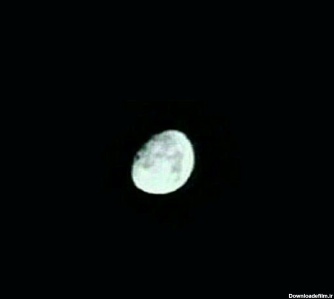 اینم ماه امشب که روش نوشته یاحسین - عکس ویسگون