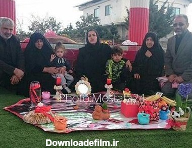 عکس/ سفره هفت سین خانواده نوروزی بر سرمزار هادی
