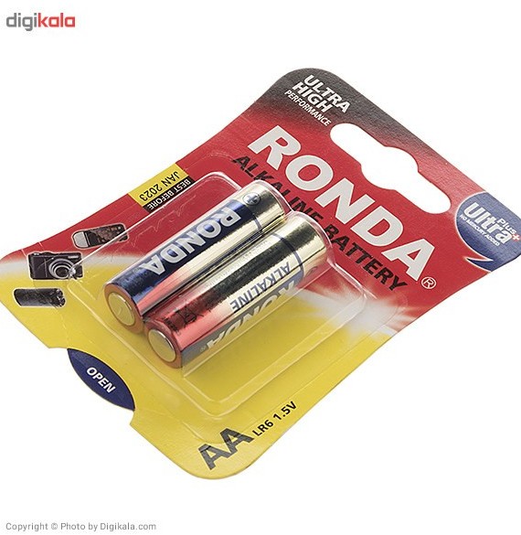 قیمت و خرید باتری قلمی روندا مدل Ultra Plus Alkaline بسته 2 عددی