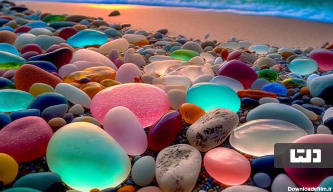 در ساحل شیشه ای کالیفرنیا جادوگری طبیعت را ببینید