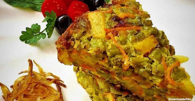 کوکو لوبیا سبز - غذاهای سنتی تبریز