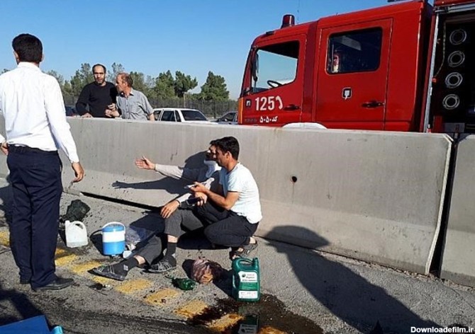 تصاویر/ تصادف وحشتناک با 9 کشته و زخمی در اتوبان تهران ـ قم ...