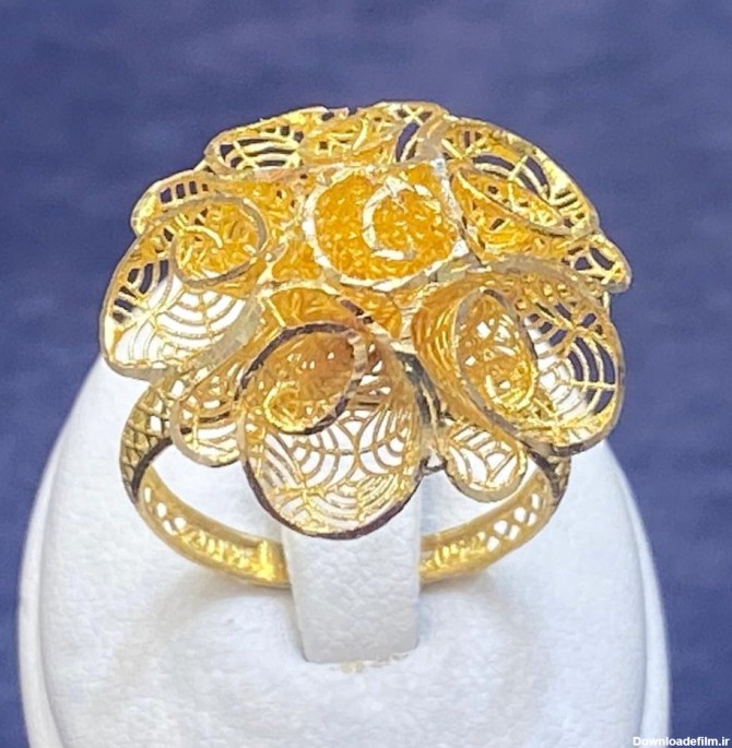 انگشتر گل عربی - گالری طلا و جواهر ماهان گلد