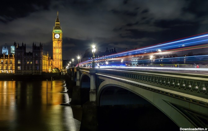عکس شهر لندن در شب