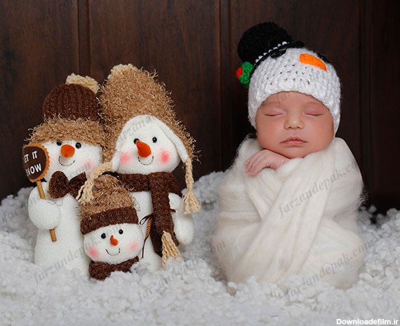 ایده عکس نوزاد در زمستان - آتلیه بارداری ، نوزاد و کودک ...