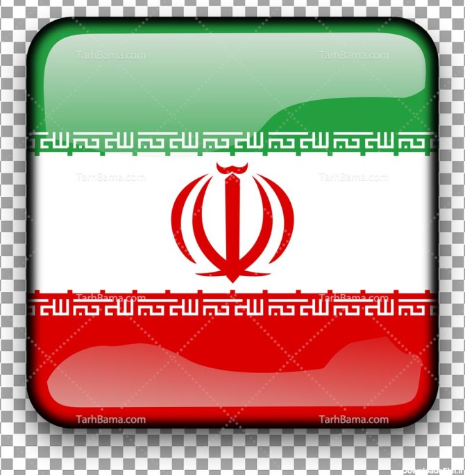 عکس با کیفیت پرچم ایران درقاب مشکی