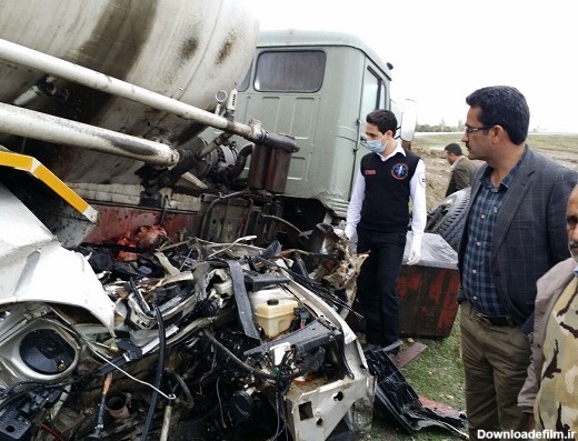 عکس:: تصادف وحشتناک پژو و کامیون | خبرنامه دانشجویان ایران