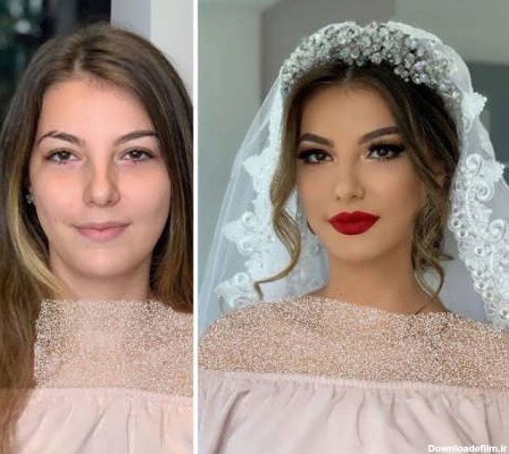 مدل آرایش عروس قبل و بعد + این همه تغییر شما را شوکه می کند - مُچُم