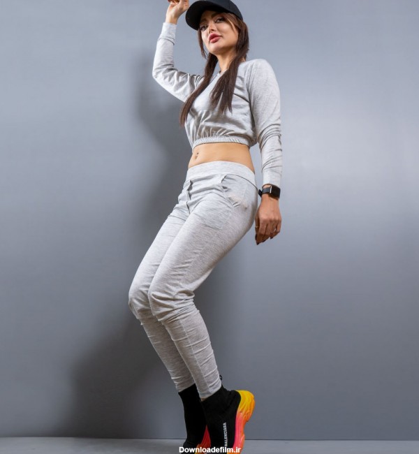 ست نیم تنه و شلوار دخترانه مدلParva - عکس ویسگون